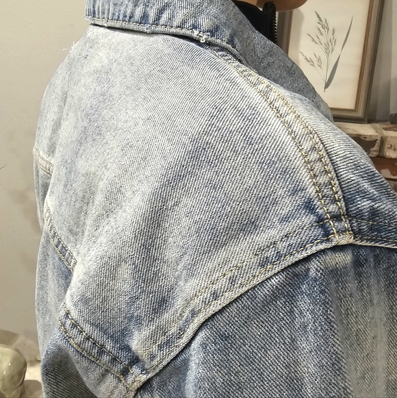 Pacsun Denim Jacket Light Blue Long Sleeve - Picture 7 of 16